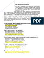 Comprensión de Lectura 05 Prepátare