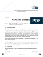 Notice To Members: European Parliament