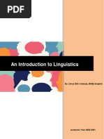 Intro To Lingusitics PDF