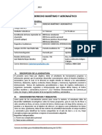 001 Silabo Derecho Maritimo y Aeronáutico, Q IV - 202O Actualizado