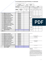 School Form 5 (SF 5) Report On Promotion and Level of Proficiency & Achievement