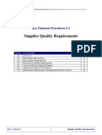 Supplier Quality Requirements: Key Elements Procedures # 2