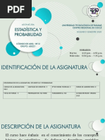 Contenido Estadisticas y Probabilidades 6SE221