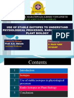 Use of Stable Isotopes To Understand Physiological Processes, Radio Isotopes in Plant Biology