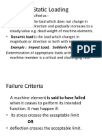 Design For Static Loading: Example: Impact Load, Suddenly Applied Load