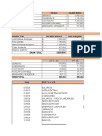 Nomina de Planta de Produccion