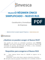 Nuevo Regimen Unico Simplificado Nuevo Rus