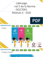 SGSI - Módulo 5 - Numeral 5 - ISO27001 - Liderazgo PDF