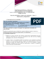 Guia de Actividades y Rúbrica de Evaluación - Unidad 1 - Paso 2 - Observación y Diagnóstico