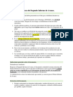 Lineamientos para Escribir El Segundo Informe de Avance