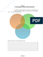 Science, Technology, Society and Their Interaction: Activity 1