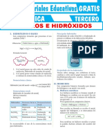 Hidruros e Hidroxidos para Tercer Grado de Secundaria PDF