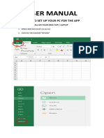 User Manual: How To Set Up Your PC For The App