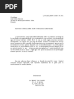 Carta Solicitud de Agua para El Alcalde