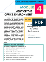 Management of The Office Environment