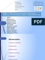 Thème Avantages Et Inconvénients de L'assistance Fiscale Des Entreprises Commerciales Par Les Cabinets D'expertise Comptable Cas de MALI-NEGOCE SARL