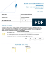 For ABE Use Only: Open-Book Exam Question and Answer Booklet