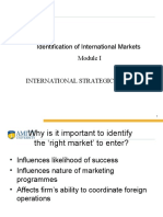 International Market Selection