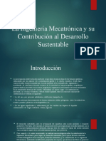 La Ingeniería Mecatrónica y Su Contribución Al Desarrollo Sustentable