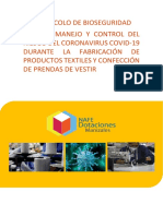 Protocolo de BIOSEGURIDAD COVID 19 - NAFE Dotaciones