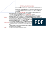 FCFF Valuation Model: Before You Star What The Model Inputs Master Inputs Page Earnings Normalizer