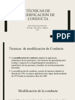 Técnicas de Modificación de Conducta