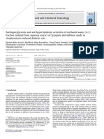 Antihyperglycemic and Antihyperlipidemic Activities of Methanol-Water Isolated From Aqueous Extract of Syzygium Alternifolium