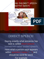 Direct and Indirect Speech (Reported Speech)