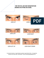 Technical Hre For Eye, Ear and Nose (Posture Technical Hre For Eye, Ear and Nose (Posture Standing or Sitting On Chair Standing or Sitting On Chair)