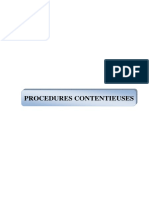 018 Procédures Contentieuses PDF