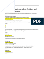 Activity 1 - Fundamentals To Auditing and Assurance Services