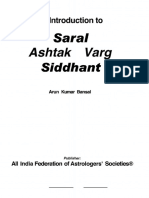 Jyotish - AIFAS - Saral Ashtak Varg Siddhant PDF