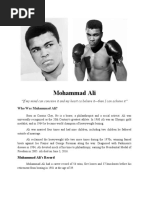 Mohammad Ali: "If My Mind Can Conceive It and My Heart Ca Believe It-Then I Can Achieve It"