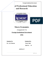 Institute of Professional Education and Research: Macro Economics