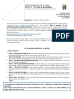 Guias y Actividades Algebra 8 para El Segundo Periodo PDF