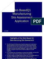 Web Basedq1 Manufacturing Site Assessment Application: June 2020