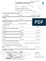 Ciencias 2°-Evaluación Formativa-El Agua