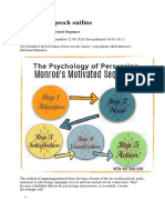 Persuasive Speech Outline: - Using Monroe's Motivated Sequence