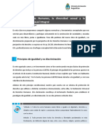 Los Derechos Humanos, La Diversidad Sexual y La Educación Sexual Integral.