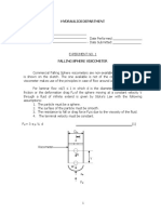 Experiment # 1-Falling Sphere Viscometer (1-6)