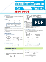 Isótopos para Tercer Grado de Secundaria PDF