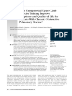 Does Unsupported Upper Limb Exercise Training Improve Symptoms and Quality of Life For Patients With Chronic Obstructive Pulmonary Disease?