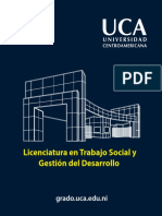 UCA Licenciatura en Trabajo Social y Gestion Del Desarrollo