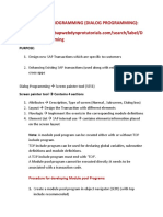 Module Pool Programming Notes