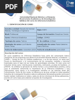 Syllabus Del Curso Inferencia Estadística