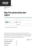 Big 5 Personality Test