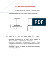 Placa de Apoyo para Vigas y Columnas PDF