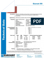 Garnet 80: in Bound Form, 0,1% Free Silica