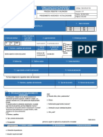 Formato Solicitud de Actualizaciones Y Novedades Registro Único de Víctimas