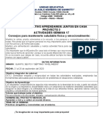 Actividades de La Semana 17